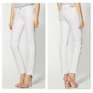 AG The Stilt Cigarette‎ Leg White Jeans Sz 29R